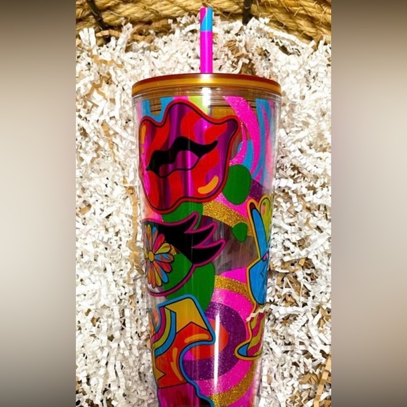 Starbucks Tim Singleton Pride Iridescent Rainbow Tumbler Hot Cold Cup 3pc Set - Picture 14 of 16